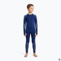 Completo di biancheria termica per bambini KADVA Frosty Jrb Set senza cuciture blu navy