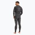 Completo di biancheria intima termica maschile KADVA Streif Set senza cuciture nero 3