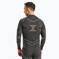 Completo di biancheria intima termica maschile KADVA Streif Set senza cuciture nero 5