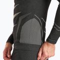 Completo di biancheria intima termica maschile KADVA Streif Set senza cuciture nero 7