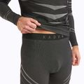 Completo di biancheria intima termica maschile KADVA Streif Set senza cuciture nero 8