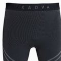 Completo di biancheria intima termica maschile KADVA Streif Set senza cuciture nero 22