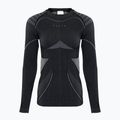 Completo di biancheria intima termica da donna KADVA Streif W Set senza cuciture nero 15