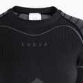 Completo di biancheria intima termica da donna KADVA Streif W Set senza cuciture nero 17