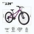 Bicicletta per bambini ATTABO JR 24 viola 2