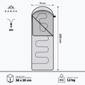 Sacco a pelo KADVA Dorma L sinistro grigio 3