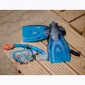 AQUASTIC Shelly set snorkeling per bambini maschera + boccaglio + pinne blu 14