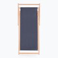 Lettino da giardino con regolazione KADVA LSR01310 grigio 2