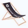 Lettino da giardino regolabile Sportano LSR01310 nero