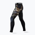 Ground Game Oni Samurai, leggings da allenamento da uomo nero/oro 3