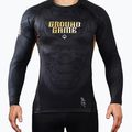 Ground Game Oni Samurai, rashguard a maniche lunghe da uomo nero/oro