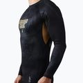Ground Game Oni Samurai, rashguard a maniche lunghe da uomo nero/oro 4
