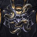 Ground Game Oni Samurai, rashguard da uomo nero/oro 6