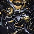 Pantaloncini da allenamento Ground Game MMA da uomo Oni Samurai nero/multi 7