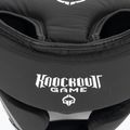 Casco da boxe Ground Game Big Typo nero 4