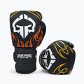 Guanti da boxe neri Ground Game Flames 3