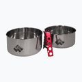 Set di pentole da escursione in acciaio Alpinus Yucatan da 2l, 1,5l e 0,6l 2
