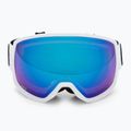 Maschera da sci IMX Peak matt white/white/blue iridium/brown 2
