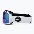 Maschera da sci IMX Peak matt white/white/blue iridium/brown 4