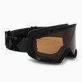 Maschera da sci IMX Snow black matt/black/clear/brown