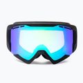 Maschera da sci IMX Snow black matt/black/green iridium/brown 6