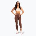 Leggings donna Gym Glamour Basic Scrunch marrone 2