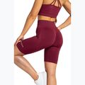 Pantaloncini da allenamento biker da donna Gym Glamour Push Up 2.0 merlot 6