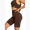 Pantaloncini da allenamento biker da donna Gym Glamour Push Up 2.0 cioccolato fondente 2