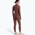 Maglia donna a manica lunga JOYINME Motion LS 1/4 Zip castagna 3