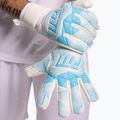 Guanti da portiere Football Masters Varis X bianco/blu 2