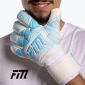 Guanti da portiere Football Masters Varis X bianco/blu 4