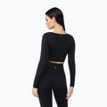 Maniche lunghe da allenamento da donna Carpatree Dopamine Buzz Seamless nero ossidiana 3