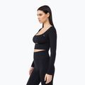 Maniche lunghe da allenamento da donna Carpatree Dopamine Buzz Seamless nero ossidiana 4