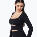 Maniche lunghe da allenamento da donna Carpatree Dopamine Buzz Seamless nero ossidiana 5