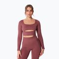 Maglia a maniche lunghe da allenamento da donna Carpatree Dopamine Buzz Seamless rose/brown 6