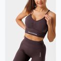 Reggiseno sportivo Carpatree Allure Seamless berry brown 5