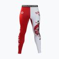 Leggings da allenamento Ground Game Kettei da uomo rosso/bianco