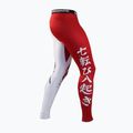 Leggings da allenamento Ground Game Kettei da uomo rosso/bianco 3