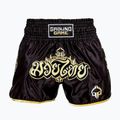 Pantaloncini da allenamento Ground Game Muay Thai Gold da uomo, nero