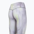Leggings da allenamento da donna 4F Solar Punk FNK F454 light yellow allover 10