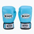 WINDY Guantoni da boxe classici in vera pelle blu cielo 2