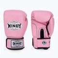 WINDY Guanti da boxe classici in pelle sintetica rosa