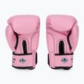 WINDY Guanti da boxe classici in pelle sintetica rosa 3
