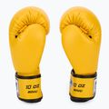 WINDY Guantoni da boxe classici in pelle sintetica gialli 4