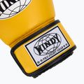 WINDY Guantoni da boxe classici in pelle sintetica gialli 6
