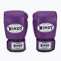 WINDY Guantoni da boxe classici in pelle sintetica viola 2