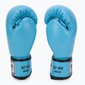 WINDY Guantoni da boxe classici in pelle sintetica blu cielo 4