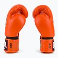 RAJA BOXING Guanti da boxe singoli standard in vera pelle arancione 4