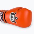 RAJA BOXING Guanti da boxe singoli standard in vera pelle arancione 5