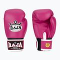 RAJA BOXING Guanti da boxe singoli standard in vera pelle rosa